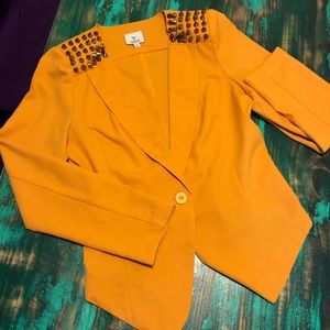 Melonicious spike shoulder shirt jacket